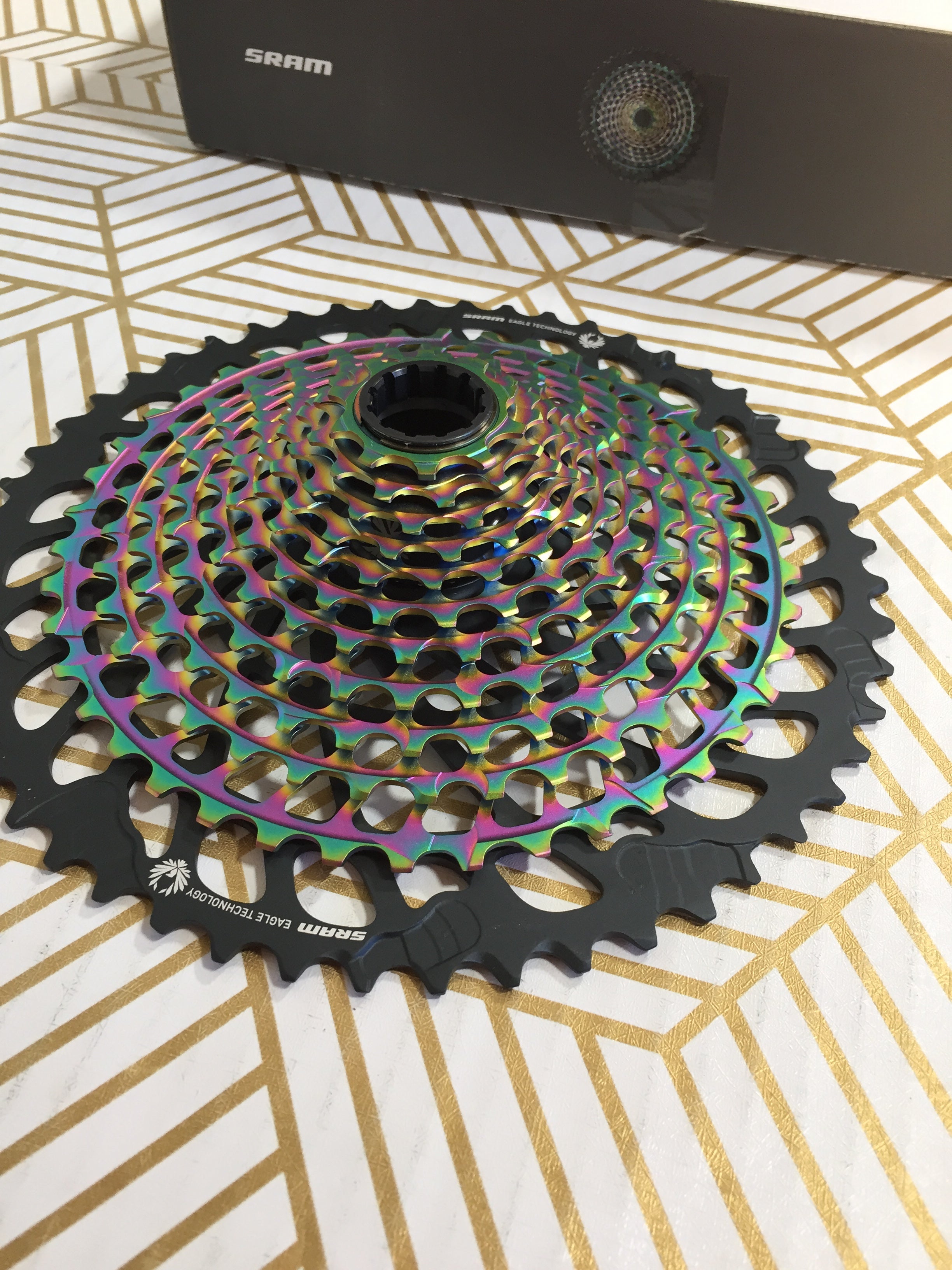 SRAM XG-1299 XX1 Eagle 12-Speed Cassette Rainbow, B1, 10-52t (7715713777902)